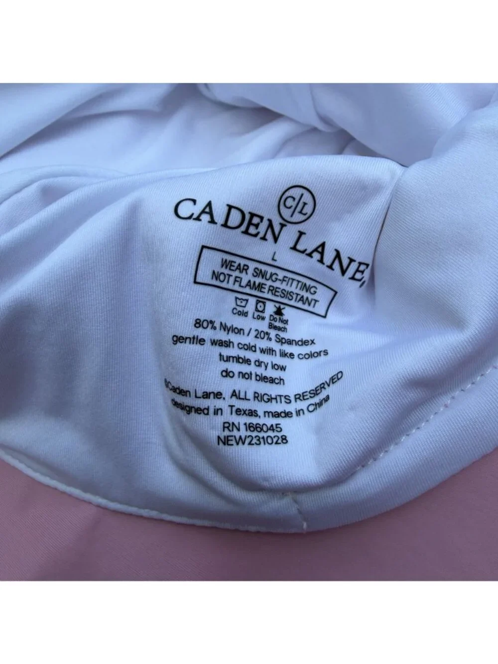 Caden Lane Solid Sun Hat Toddler Large 2T-3T Adjustable UPF 50 Light Pink Beach